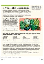 If You Take Coumadin, CarePlanner Tearsheet