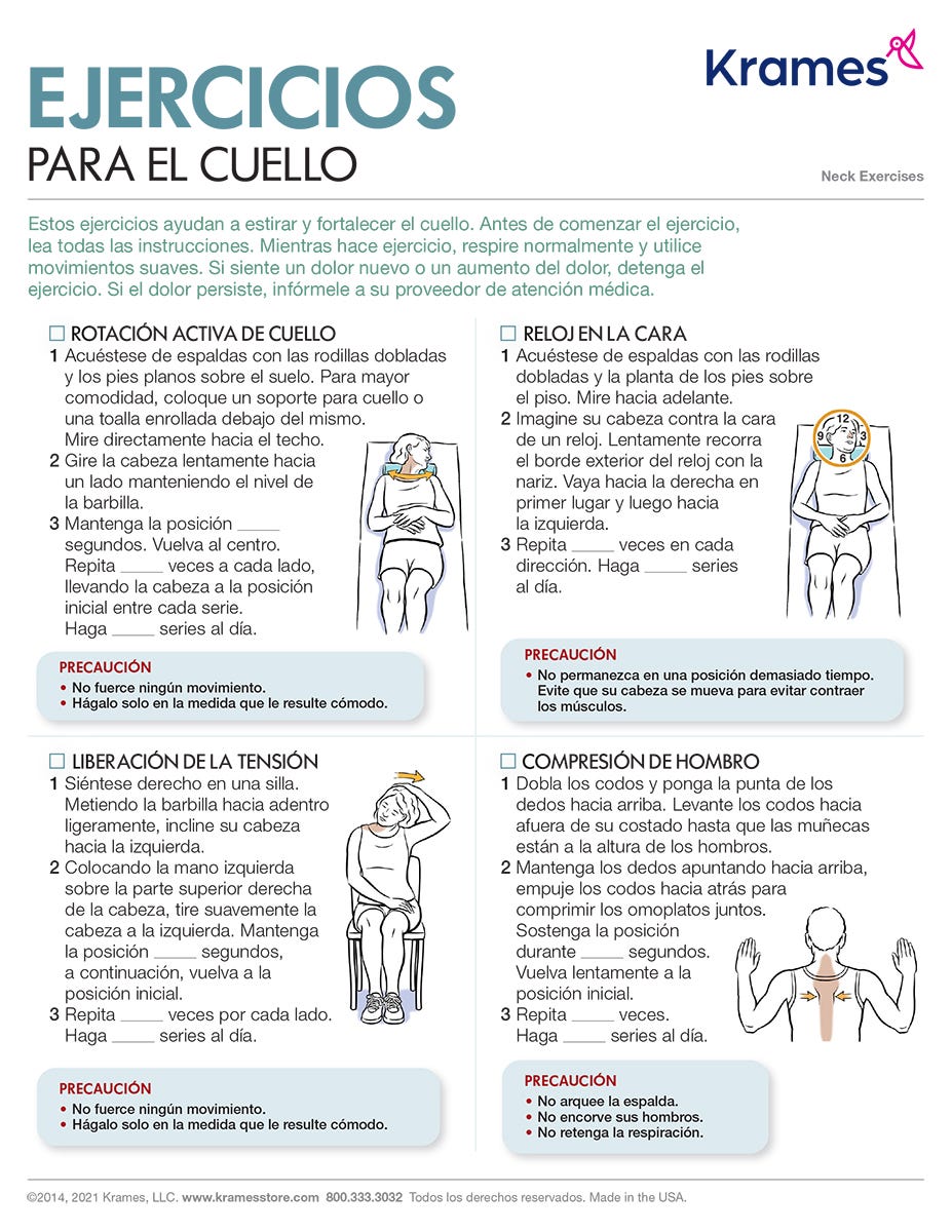 Neck Exercises (Spanish)
